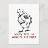Wally's Butt Briefkaart (Voorkant)