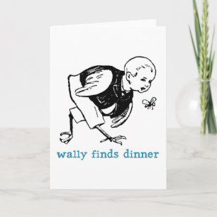 Wally's Dinner Wenskaart Kaart