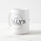 Wally's Mok voor zelfgemaakte producten (Voorkant links)