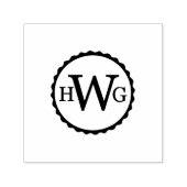 Wally's zelfgemaakte goederen zelfinktstempel  zelfinktende stempel (Design)