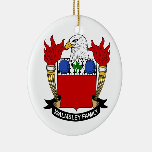 Walmsley Family Crest Keramisch Ornament (Rechts)