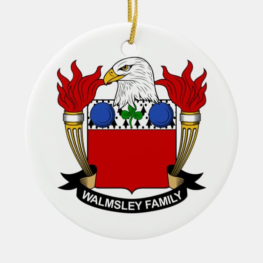 Walmsley Family Crest Keramisch Ornament (Voorkant)