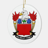 Walmsley Family Crest Keramisch Ornament (Links)