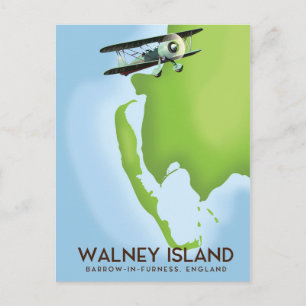 Walney Island, Burrow-In-Furness, Engeland kaart