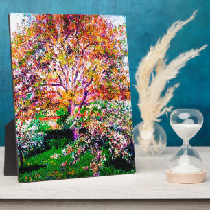 Walnoot en appelbomen in bloei Camille Pissarro Fotoplaat