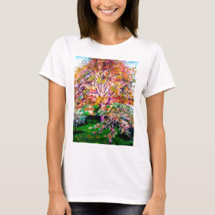Walnoot en appelbomen in bloei Camille Pissarro T-shirt