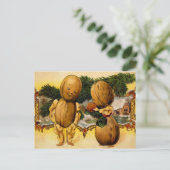  walnoot familie kerst Briefkaart (Staand voorkant)