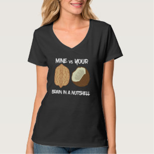 Walnoot Pun Walnoot vs Kokosnoot Noten Hersenen Ve T-shirt