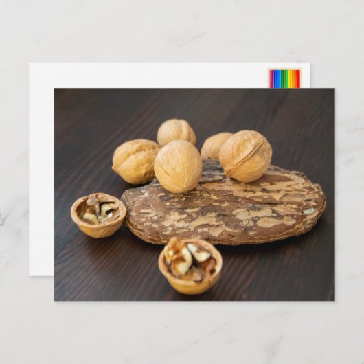 Walnoten briefkaart (Voorkant / Achterkant)