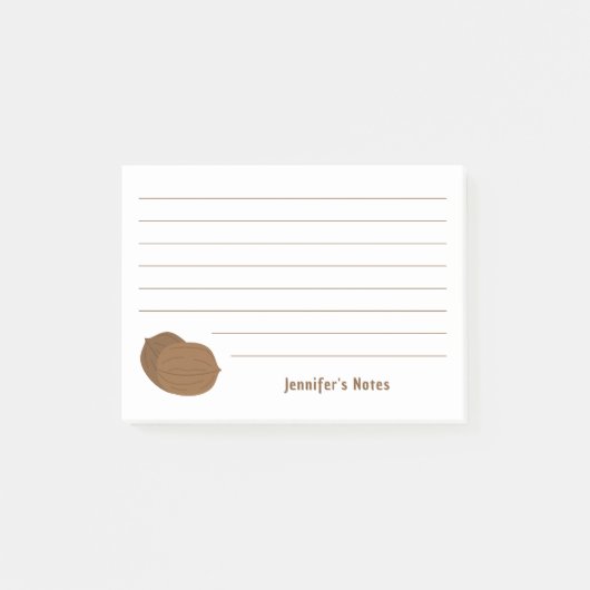 Walnoten Post-it® Notes (Voorkant)