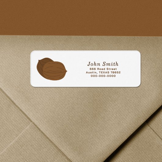 Walnoten retouradres etiket