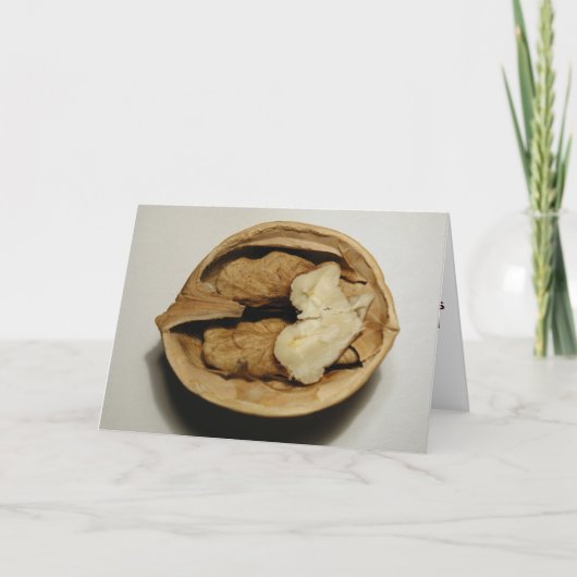 Walnoten wenskaart kaart (Voorkant)