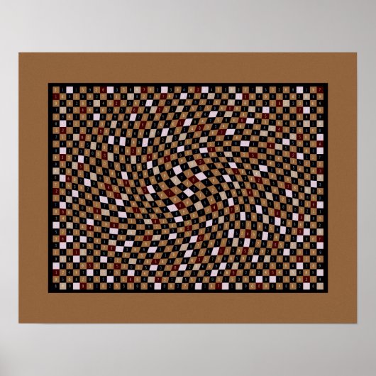 Walnut 1200 stuks pi poster (Voorkant)
