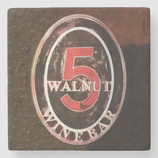 Walnut, Asheville. Asheville, Walnut Stenen Onderzetter (Voorkant)