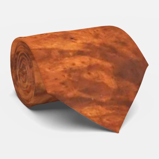 Walnut Burl (houtnerf) Stropdas (Opgerold)