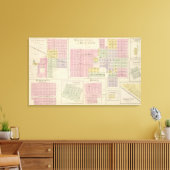 Walnut City, Rush Center, La Crosse, Kansas Canvas Afdruk (Insitu (Woonkamer))