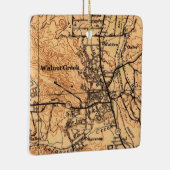 Walnut Creek CA 1943 Map Keramisch Ornament (Rechts)