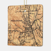Walnut Creek CA 1943 Map Keramisch Ornament (Links)