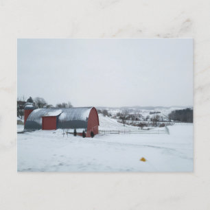 Walnut Creek, Ohio in de winter Briefkaart