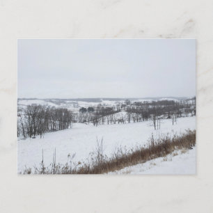Walnut Creek, Ohio in de winter Briefkaart