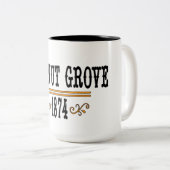 Walnut Grove Tweekleurige Koffiemok (Voorkant rechts)