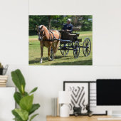 Walnut Hill Carriage Driving Horse Show Poster (Thuiskantoor)