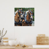 Walnut Hill Carriage Driving Horse Show Poster (Keuken)