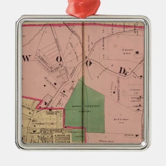 Walnut Hills, Ohio Metalen Ornament (Voorkant)