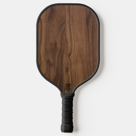 Walnut Pickleball Paddle (Achterkant)