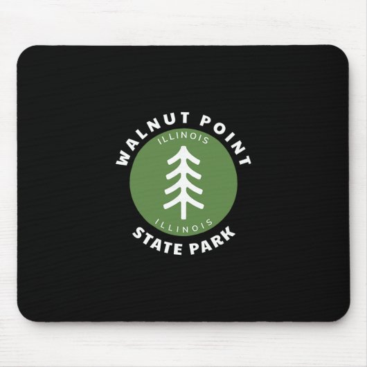 Walnut Point State Park Illinois Il Bos Boom Dg Muismat (Voorkant)
