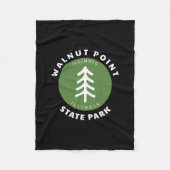 Walnut Point State Park Illinois Il Forest Tree Dg Fleece Deken (Voorkant)