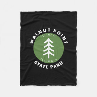 Walnut Point State Park Illinois Il Forest Tree Dg Fleece Deken
