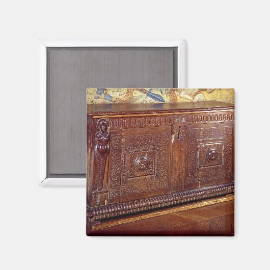 Walnut Sideboard, Lyonnais School Magneet (Voorkant / Achterkant)