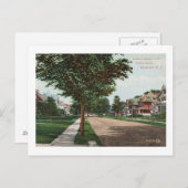 Walnut St., Montclair, NJ Vintage Briefkaart (Voorkant / Achterkant)