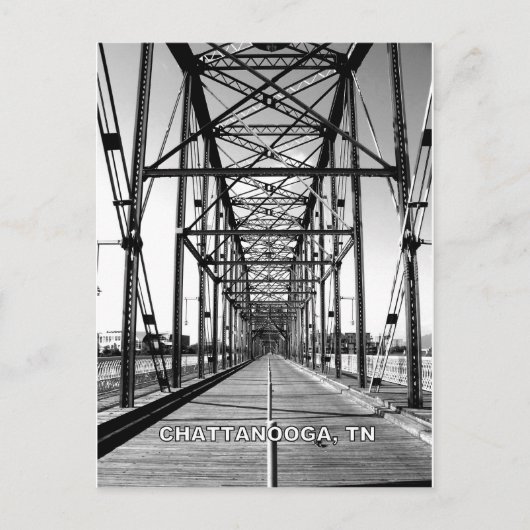 WALNUT STREET BRIDGE - CHATTANOGA, TN BRIEFKAART (Voorkant)