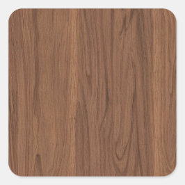 Walnut Vierkante Sticker