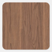 Walnut Vierkante Sticker (Voorkant)