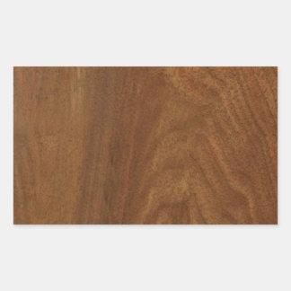 WALNUT WOOD American finish blanco + TEKST Rechthoekige Sticker