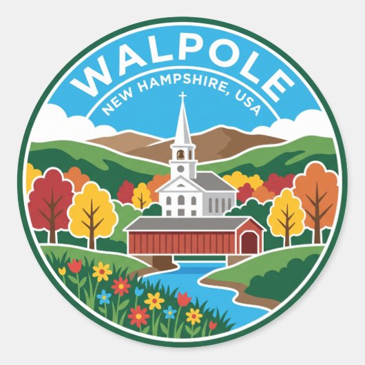 Walpole VS Ronde Sticker (Voorkant)
