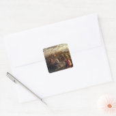 Walpurghis Night, 1862 Vierkante Sticker (Envelop)