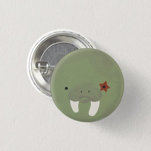 walrus 1 ronde button 3,2 cm (Voorkant /achterkant)