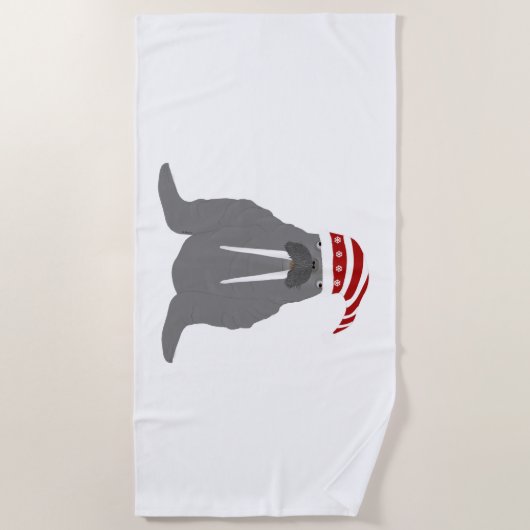 Walrus Beach Towel Strandlaken (Voorkant)
