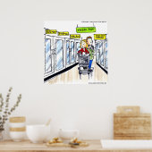 Walrus Bevroren Sectie Grappige Poster (Keuken)