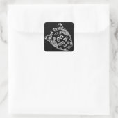 Walrus Bone Gin Vierkante Sticker (Tas)