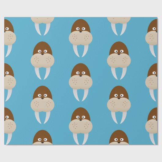 Walrus Cadeaupapier (Vlak)