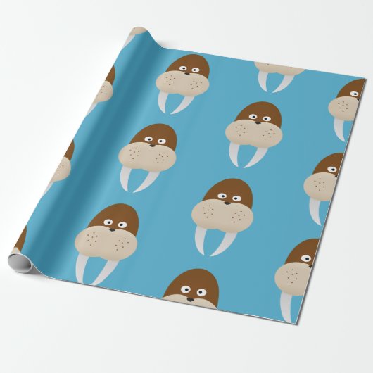 Walrus Cadeaupapier (Uitgerold)