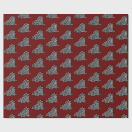 Walrus Cadeaupapier (Vlak)