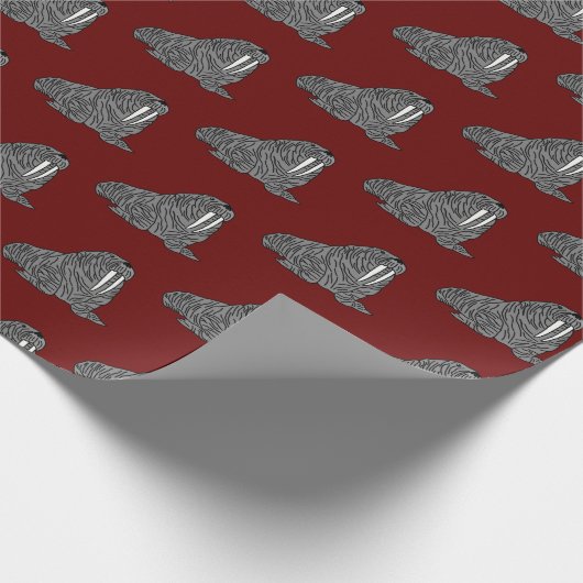 Walrus Cadeaupapier (Hoek)