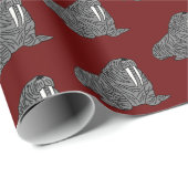 Walrus Cadeaupapier (Rol Hoek)