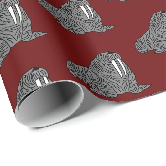 Walrus Cadeaupapier (Rol Hoek)